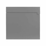 SafePost 810 wandbrievenbus staal - aluminiumgrijs