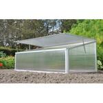 Teien broeikas 186x120x190 cm - kweekkas / tuinkas / foliekas met 4 metalen kweekplanken