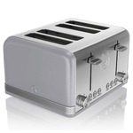Retro Line - Broodrooster 2 slice (Rood/Zilver)