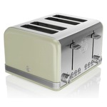 Swan Retro Broodrooster - 4 Sneden - Groen