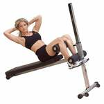 Gorilla Sports Halter- En Buikspierbank - Zwart /wit