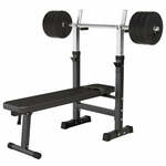 Gorilla Sports Set Buikspierbank met Optrekstang - Sit ups - Pull ups - Zwart