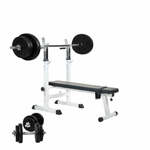 Gorilla Sports Set Buikspierbank met Optrekstang - Sit ups - Pull ups - Zwart