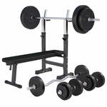 Gorilla Sports Buikspierbank - Halterbank - Fitnessbank - Verstelbaar - Sit up