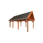 Buitenverblijf Verona 400x400 cm - Plat dak model links