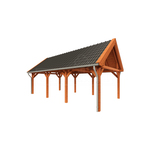 Buitenverblijf Verona 625x335 cm - Plat dak model links