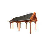 Buitenverblijf Verona 575x400 cm - Plat dak model links