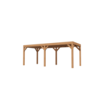 Buitenverblijf Florence 640x305 cm - Plat dak - Incl. wanden, lichtstraat, antraciet funderingsbalken, led-spots en meer! - Velp