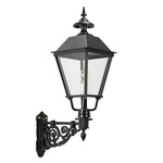 Maritiem plat bronzen buitenlamp