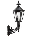 Maritiem plat bronzen buitenlamp