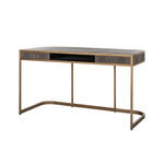 Bureau Homeworx zit/sta elektrisch verstelbaar - mangohout/zwart - 75/118x120x70 cm - Leen Bakker