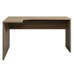 Bureau Tempo - eikenkleur/wit - 76x120x55 cm - Leen Bakker