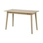 Bureau Delta - wit/eikenkleur - 75,8x145,1x81 cm - Leen Bakker