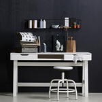 Bureau Kyan - zwart/naturel - 78x140x40 cm - Leen Bakker