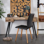 Bureau Montijo - zwart - 77,1x110x50 cm - Leen Bakker