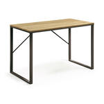 Bureau Kyan - zwart/naturel - 78x110x40 cm - Leen Bakker