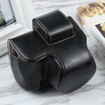 Voor Nikon Z50 / Z30 camera full body magnetische lederen cameratas tas met riem