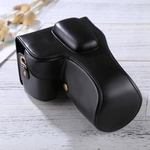 Full Body PU lederen Case cameratas voor Nikon D7200 / D7100 / D7000 (18-200 / 18-140mm Lens) (zwart)