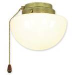 CasaFan 1S BN HALBKUGEL Lamp voor plafondventilator Opaalglas (glanzend)
