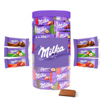 Milka Naps chocolademix - melk, hazelnoot & aardbei - 700g