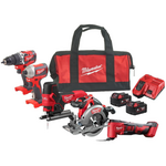 Milwaukee M18 FPP5FK-502B M18 FUEL powerpack - 5 machines 18V 5.0Ah Li-Ion in tas 4933471209