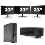 Lenovo ThinkCentre M700 SFF - Intel Core i7-6e Generatie - 16GB RAM - 512GB SSD - Windows 11 + 3x 24 inch Monitor