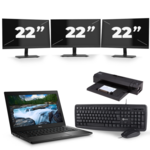 Dell Optiplex 990 Micro Tower - Intel Core i3-2e Generatie - 8GB RAM - 256GB SSD - Windows 10 + 2x 22 inch Monitor