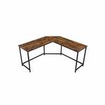 vidaXL Computerbureau 132x47x77 cm massief mahoniehout bruin