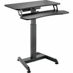 vidaXL Computerbureau 110x60x73 cm spaanplaat zwart en eikenkleurig