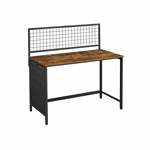 vidaXL Computerbureau 110x50x75 cm bewerkt hout bruin