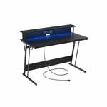 vidaXL Computerbureau met lade 110x55x75 cm eikenkleurig