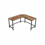 vidaXL Computerbureau met lade 110x55x75 cm eikenkleurig