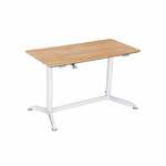 vidaXL Computerbureau 110x52x88,5 cm bewerkt hout wit