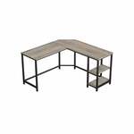 vidaXL Computerbureau 110x60x73 cm spaanplaat zwart