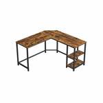 vidaXL Computerbureau 110x60x73 cm spaanplaat zwart