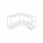vidaXL Computerbureau 110x52x88,5 cm bewerkt hout zwart