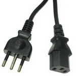 Smal UK stijl stroom snoer, Kabel lengte: 1.5 meter