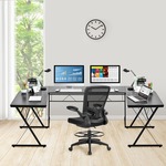 Hoekbureau - Computerbureau - Computertafel Bureau - Laptop Computer Hoek Meubel - Computerneubel - Gamemeubel- Zwart