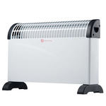 EDM Convectorkachel glasplaat 2000W zwart - 8676036