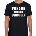 2 meter afstand houden graag t-shirt coronavirus / corona crisis zwart voor heren