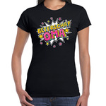 Beterschap oma cadeau shirt zwart voor dames - beterschap kado t-shirt