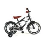 Volare Black Cruiser 14 Inch 25 cm Jongens Terugtraprem Matzwart