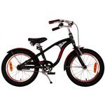 Volare miracle cruiser kinderfiets - jongens - 16 inch - mat zwart - prime collection