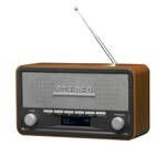 XL DAB radio met Bluetooth model 2023 - Retro radio - DAB+ / FM - Werkt ook op batterijen - Audizio Corno