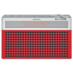 Geneva Touring / S+ oplaadbare portable hi-fi DAB+ en FM radio met Bluetooth rood