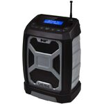 PerfectPro bouwradio - UBOX 400R - bluetooth/DAB+/FM/AUX - IP64 - 230V/batterij - antraciet