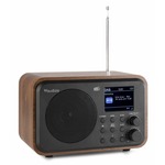 Draagbare DAB FM Radio met Bluetooth?? en AUX-ingang, oplaadbare batterij Lenco PDR-051BKSI Zwart-Antraciet