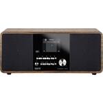 Denver DAB Radio met Bluetooth - Digitale Radio - 40 voorkeuzezenders - DAB+ / FM Radio - DAB48 - Hout/Grijs