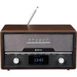 Denver DAB Radio met Bluetooth - Digitale Radio - 40 voorkeuzezenders - DAB+ / FM Radio - DAB48 - Hout/Grijs