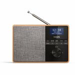 DAB radio - Audizio Vicenza - DAB / DAB+ en Internet radio met Bluetooth - WIFI - Accu - Zwart / Hout